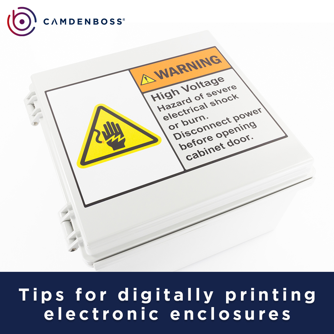 Tips for digitally printing electronic enclosures